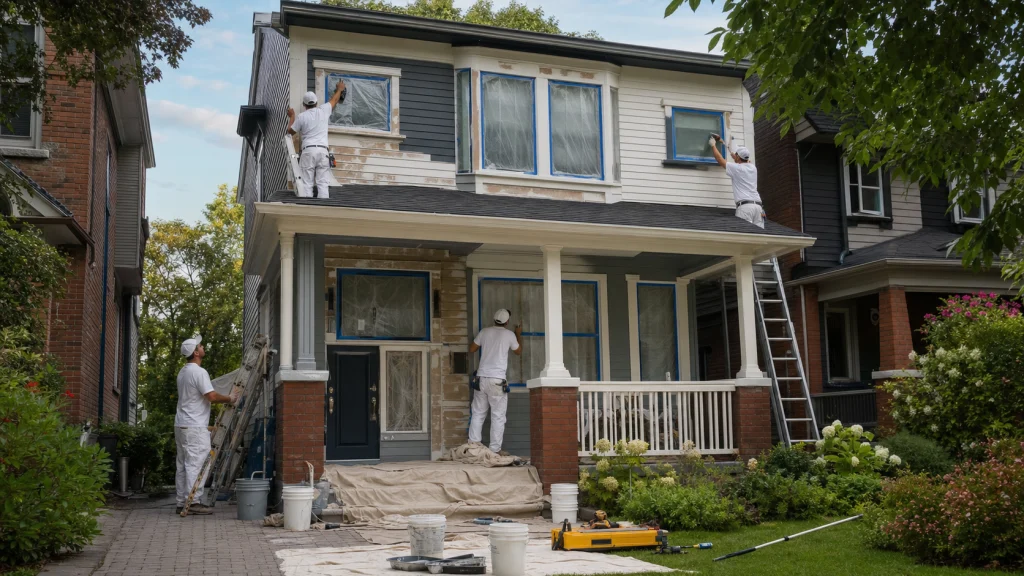 Exterior House Painting Process Toronto